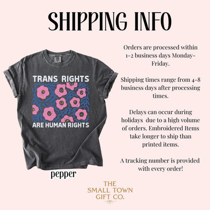 Comfort Colors Trans Shirt, Gay Pride Shirt, LGBTQ Shirt, Lesbian Shirt, Inclusive Shirt, Equality Tee, Transgender Shirt, Gay Pride Gift
