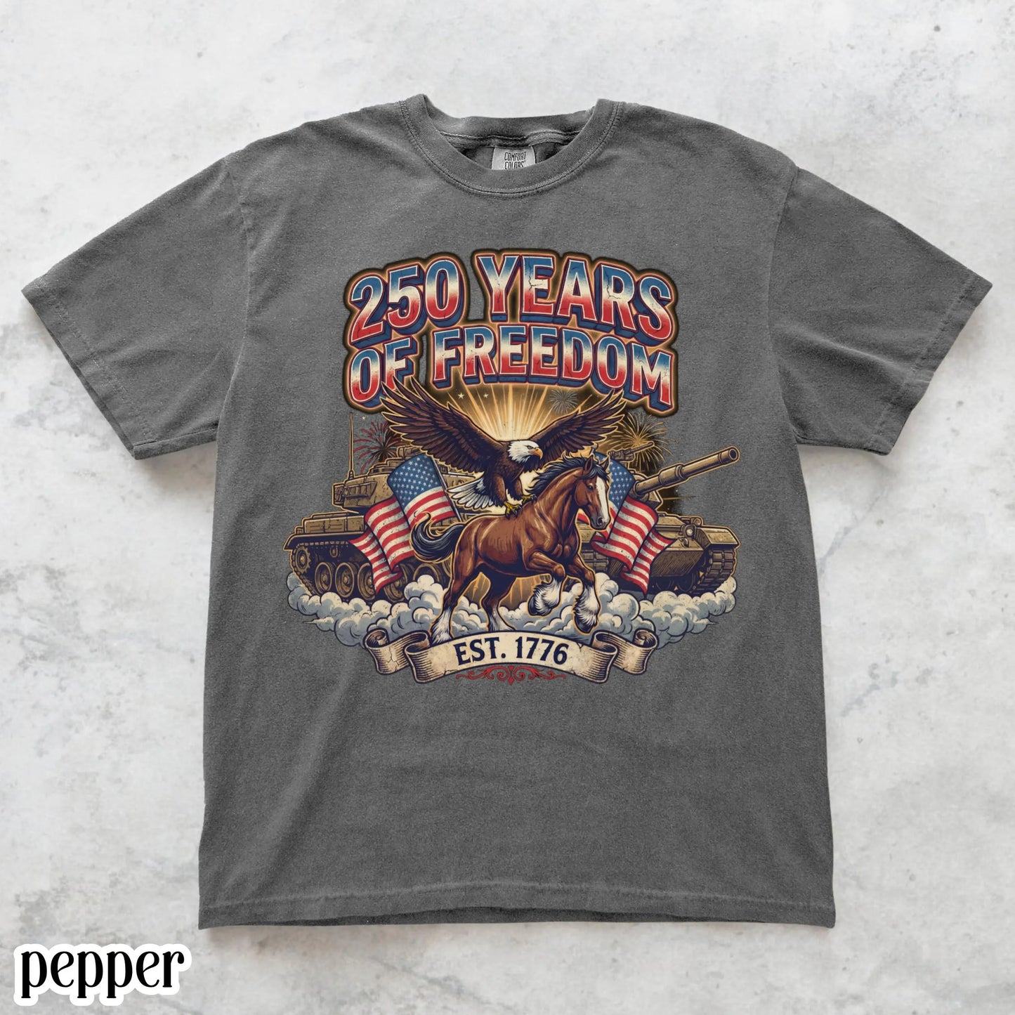USA Comfort Colors Shirt 4th of July Fourth of July America Anniversary T-Shirt American Freedom Eagle Tank United States BBQ Party Outfit