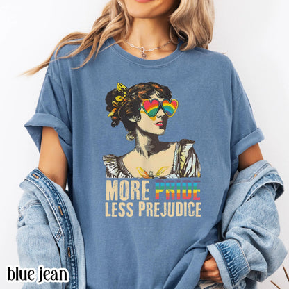 Comfort Colors Pride Shirt, Gay Shirt, LGBTQ Shirt, Lesbian Shirt, Inclusive Shirt, Trans Shirt, Equality Shirt, More Pride Less Prejudice