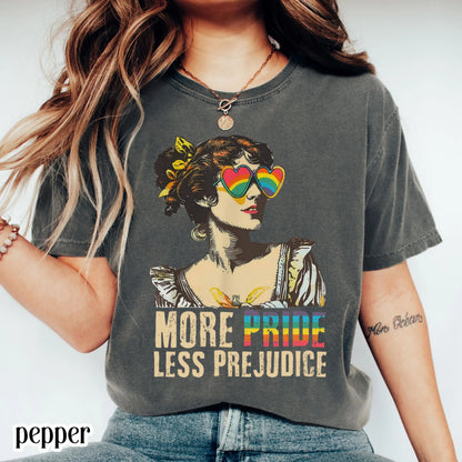 Comfort Colors Pride Shirt, Gay Shirt, LGBTQ Shirt, Lesbian Shirt, Inclusive Shirt, Trans Shirt, Equality Shirt, More Pride Less Prejudice