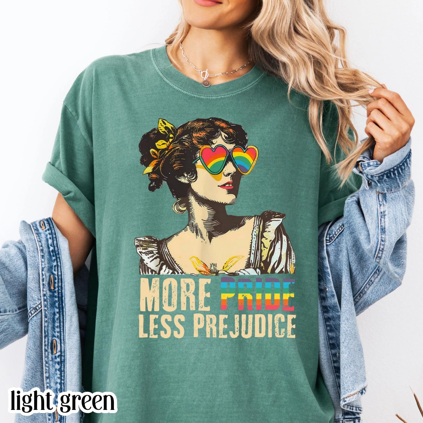 Comfort Colors Pride Shirt, Gay Shirt, LGBTQ Shirt, Lesbian Shirt, Inclusive Shirt, Trans Shirt, Equality Shirt, More Pride Less Prejudice