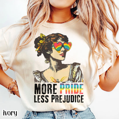 Comfort Colors Pride Shirt, Gay Shirt, LGBTQ Shirt, Lesbian Shirt, Inclusive Shirt, Trans Shirt, Equality Shirt, More Pride Less Prejudice