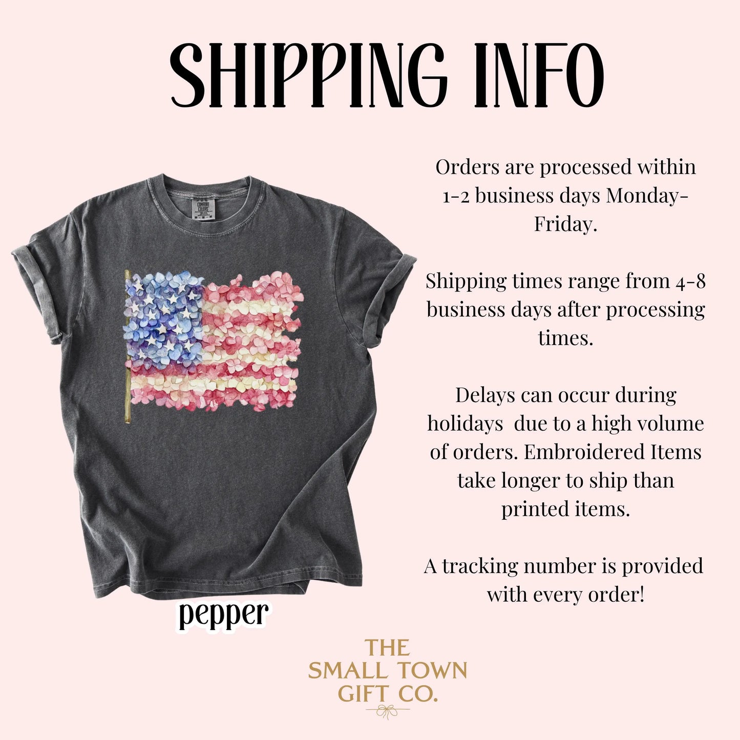 Comfort Colors 4th of July Shirt, USA Shirt, Fourth of July Shirt, American Flag Shirt, Classic USA Shirt, Floral Shirt, Hydrangea Shirt