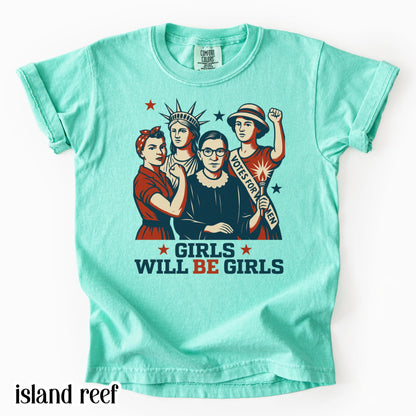 Comfort Colors Kids 4th of July Shirt, Youth USA Shirt, Fourth of July Shirt, Patriotic Feminist Shirt, RBG Shirt, Equal Rights Shirt