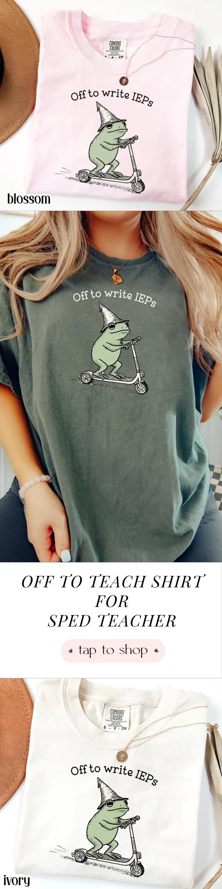 School Psychologist Shirt Special Education Counselor Comfort Colors Tshirt IEP Tee Frog Scooter Gift For SPED Inclusion Teacher Language