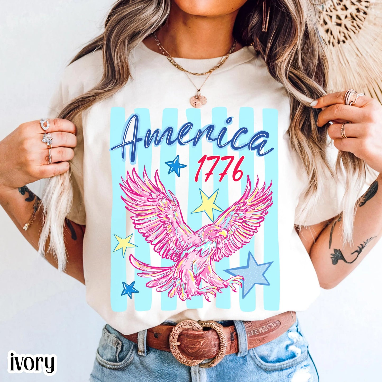 Youth 4th of July Comfort Colors® Shirt America 1776 250 Anniversary Patriotic USA Tee Striped Bald Freedom Eagle TShirt Fourth of July