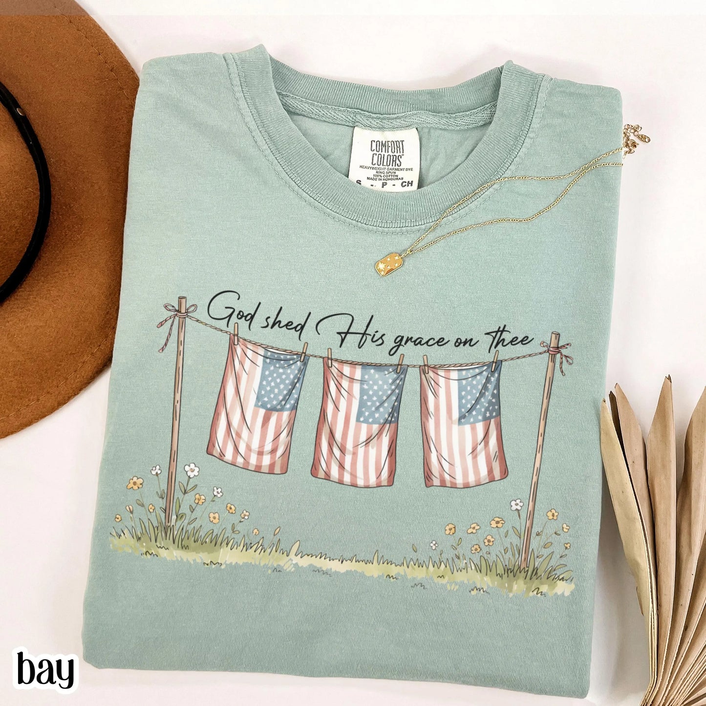 Comfort Colors 4th of July Shirt, USA Shirt, Fourth of July Shirt, America the Beautiful Shirt, Faith Tee, Christian 4th of July Shirt