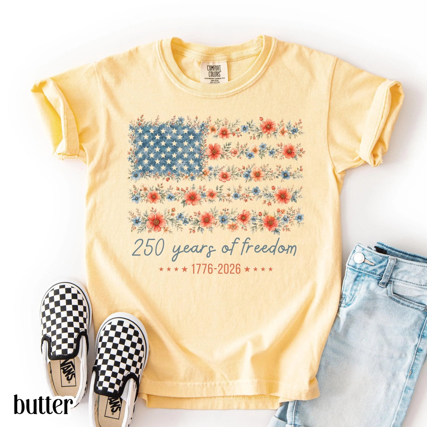 Youth 4th of July Raccoon Comfort Colors® Shirt America 1776 250 Anniversary Patriotic USA Tee Striped Bald Freedom Eagle TShirt