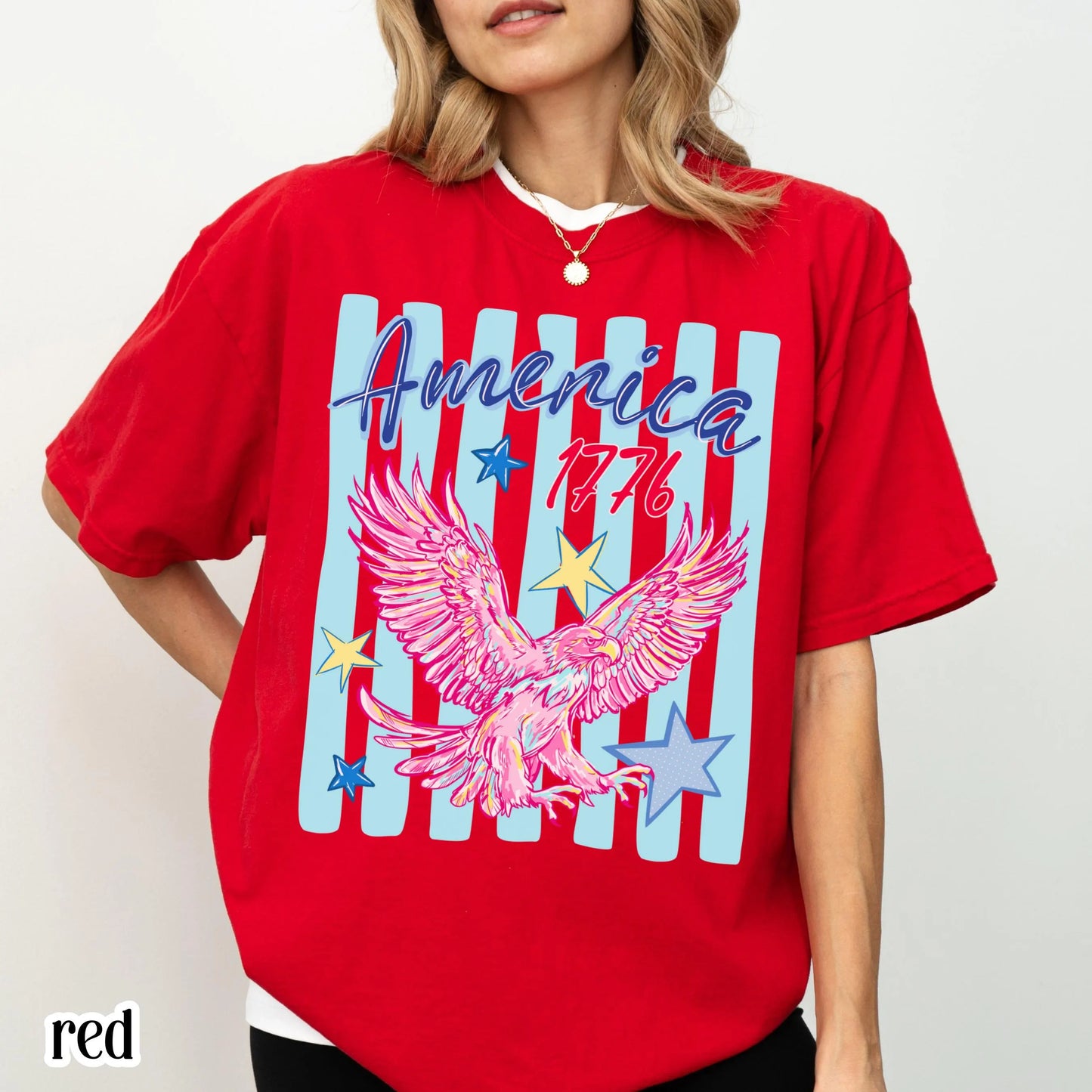 Youth 4th of July Comfort Colors® Shirt America 1776 250 Anniversary Patriotic USA Tee Striped Bald Freedom Eagle TShirt Fourth of July