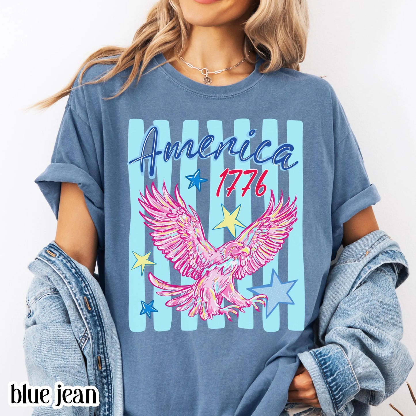 Youth 4th of July Comfort Colors® Shirt America 1776 250 Anniversary Patriotic USA Tee Striped Bald Freedom Eagle TShirt Fourth of July