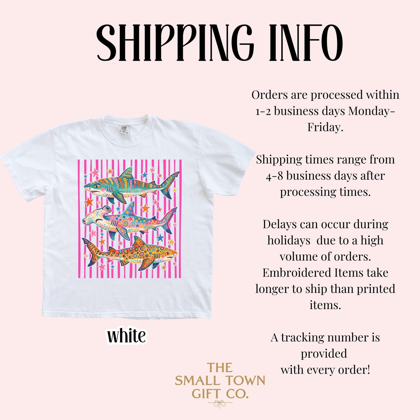 Comfort Colors® Shark Shirt Aesthetic Tropical Ocean Graphic Tee Bright Marine Life Coastal TShirt Summer Beach Shark Week Lover T-Shirt