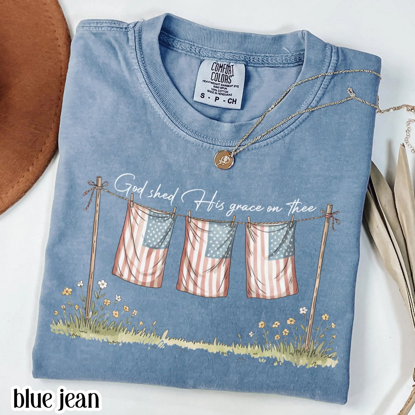 Comfort Colors 4th of July Shirt, USA Shirt, Fourth of July Shirt, America the Beautiful Shirt, Faith Tee, Christian 4th of July Shirt