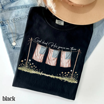 Comfort Colors 4th of July Shirt, USA Shirt, Fourth of July Shirt, America the Beautiful Shirt, Faith Tee, Christian 4th of July Shirt