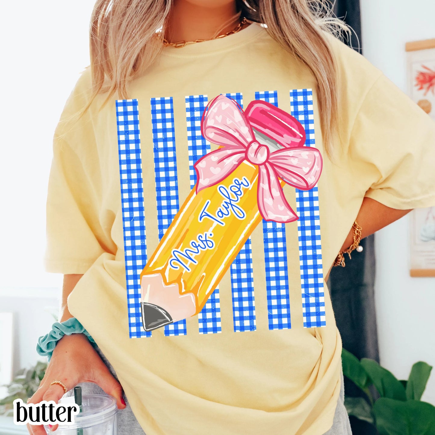 Custom Teacher Comfort Colors® Shirt Kindergarten Teacher Tshirt First Day Matching Group T-Shirt Cute Educator Back to School Outfit