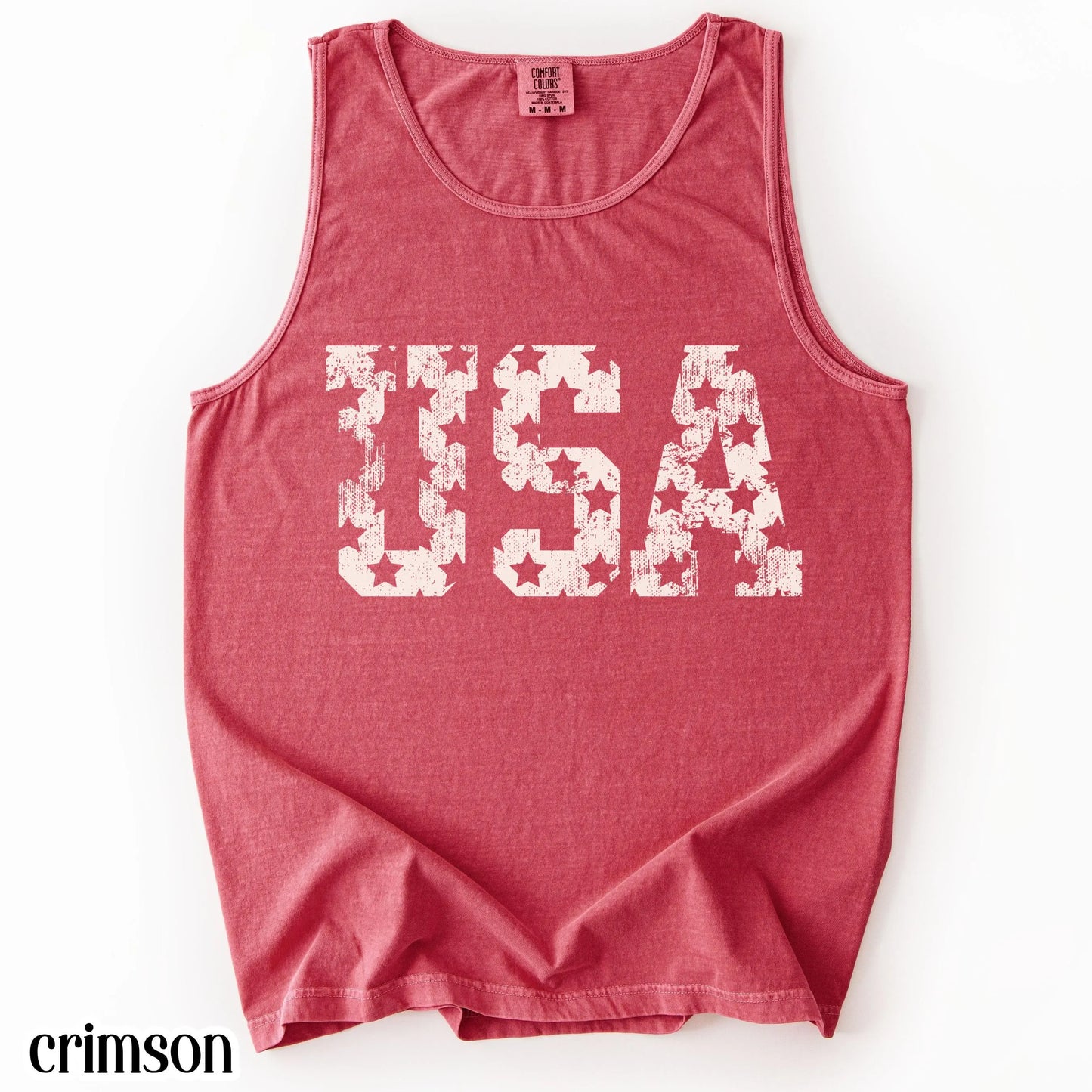 Comfort Colors 4th of July Shirt, USA Shirt, Fourth of July Tank Top, American Flag Shirt, American Citizen Shirt, Floral United States Tank