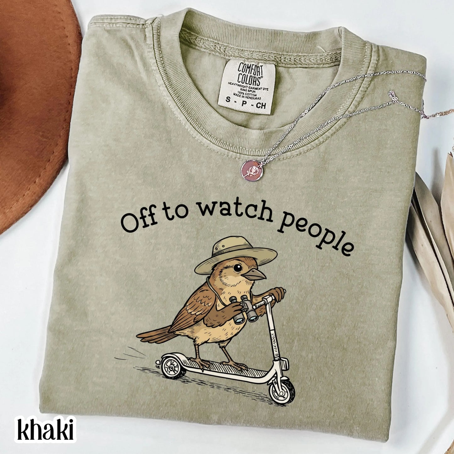 Comfort Colors® Birdwatching Shirt Funny Bird Off to Watch People T-Shirt Nature Bird Nerd Tee Nature Lover For Birding Bird Watcher Gift