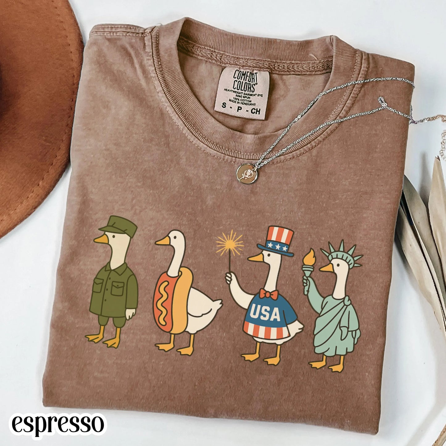 Comfort Colors 4th of July Shirt, USA Shirt, Fourth of July Goose Shirt, American Flag Shirt, Classic USA Shirt, Goose Shirt, Funny Shirt