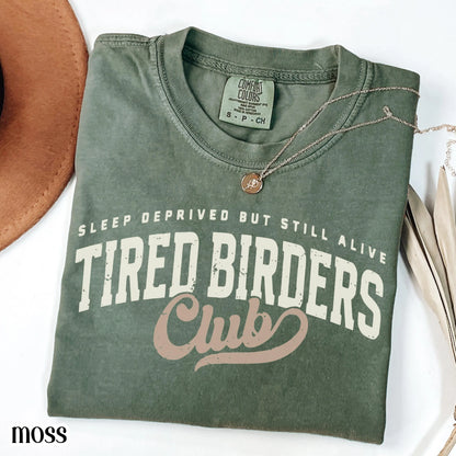 Comfort Colors® Birding Club Shirt Funny Tired Birdwatching T-Shirt Nature Bird Enthusiast Tee Nature Lover For Birding Bird Watcher Gift