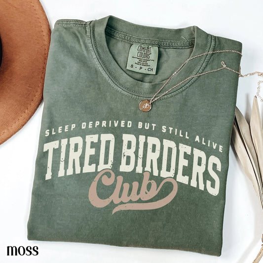 Comfort Colors® Birding Club Shirt Funny Tired Birdwatching T-Shirt Nature Bird Enthusiast Tee Nature Lover For Birding Bird Watcher Gift