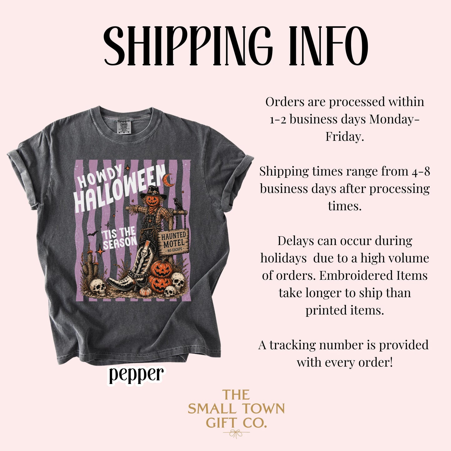 Western Halloween Comfort Colors® Shirt Howdy Country Tshirt Pumpkin Scarecrow Spooky Season Tee Tis The Season Outfit Cute Fall T-Shirt