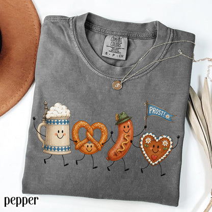 Comfort Colors® Oktoberfest Shirt German Octoberfest Beer T-Shirt Prost Drinking Tee Germany Festival Tshirt Stein Bratwurst TShirt For Fest