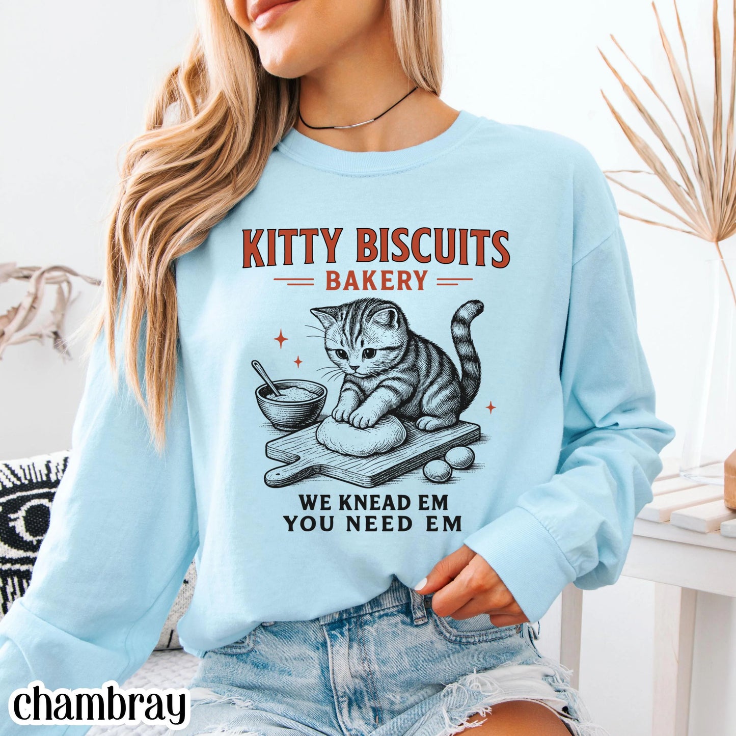Comfort Colors Cat Shirt, Funny Cat Shirt, Sourdough Shirt, Cat Meme Shirt, Cat T Shirt, Biscuit Shirt, Bakery Tee, Kitty Lover Gift Tee