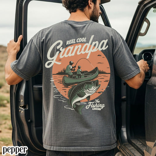Comfort Colors Fathers Day Shirt, Grandpa Shirt, Dad Tshirt, Fishing Shirt, Fisherman Shirt, Dad Tee, Fathers Day Gift, Grandpa Birthday