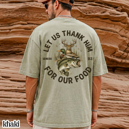 Genesis 9:3 Comfort Colors Shirt Christian Hunting Fishing Deer Duck Tee Wildlife Outdoor Faith Based TShirt Camo Hunt Sportsman T-Shirt
