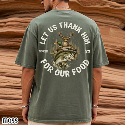 Genesis 9:3 Comfort Colors Shirt Christian Hunting Fishing Deer Duck Tee Wildlife Outdoor Faith Based TShirt Camo Hunt Sportsman T-Shirt