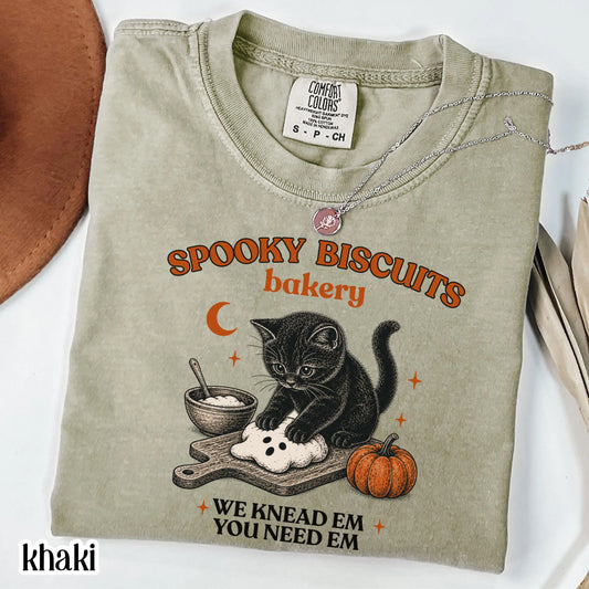 Kitty Biscuits Black Cat Comfort Colors Tee