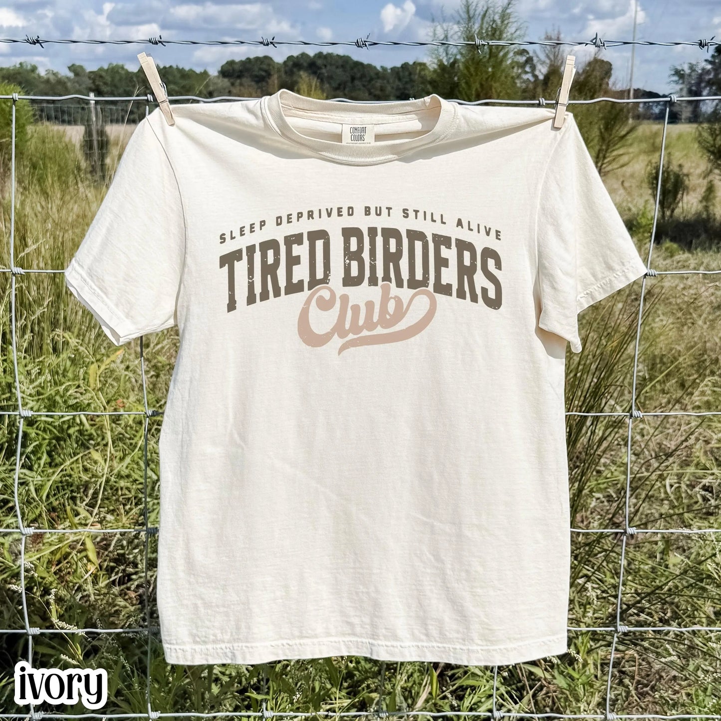 Comfort Colors® Birding Club Shirt Funny Tired Birdwatching T-Shirt Nature Bird Enthusiast Tee Nature Lover For Birding Bird Watcher Gift