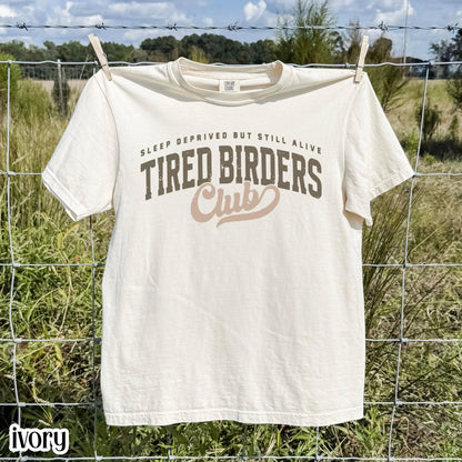 Comfort Colors® Birding Club Shirt Funny Tired Birdwatching T-Shirt Nature Bird Enthusiast Tee Nature Lover For Birding Bird Watcher Gift