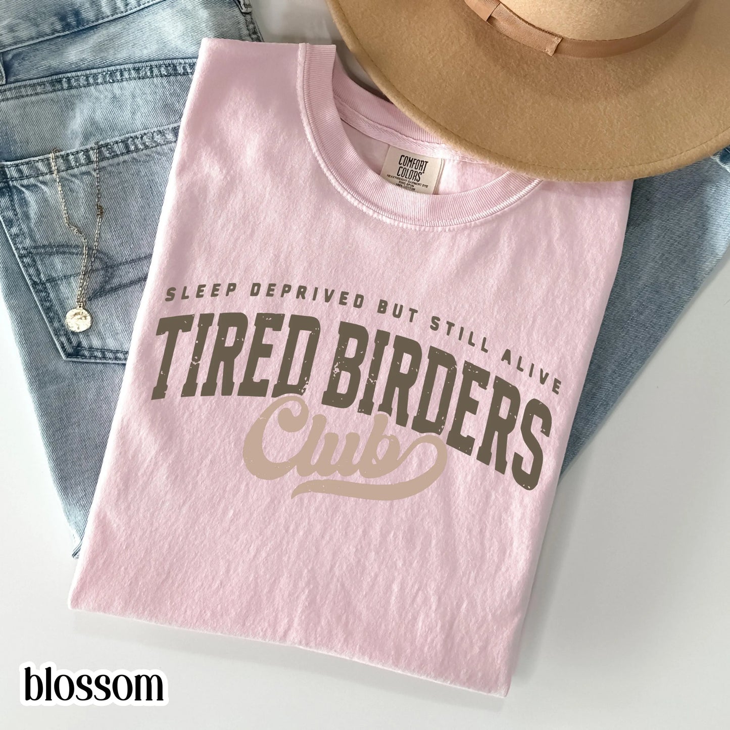 Comfort Colors® Birding Club Shirt Funny Tired Birdwatching T-Shirt Nature Bird Enthusiast Tee Nature Lover For Birding Bird Watcher Gift