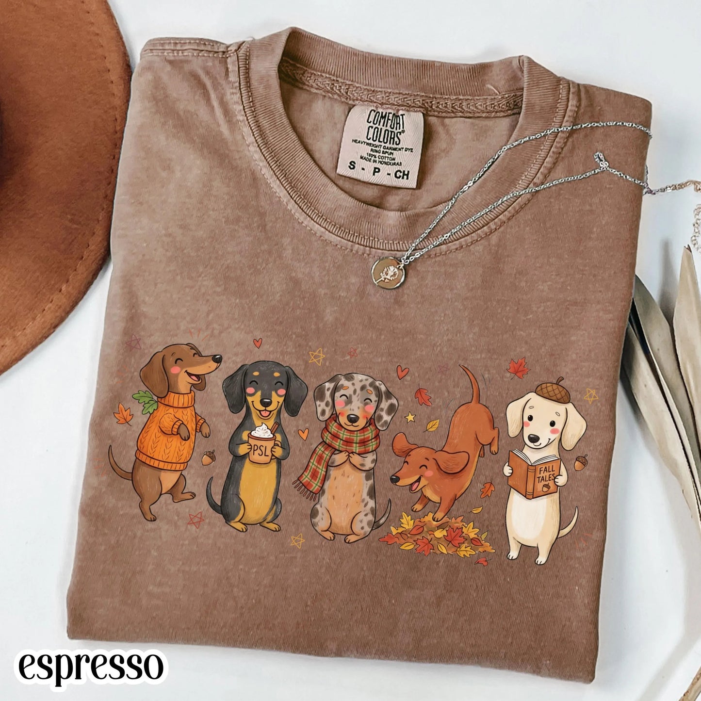 Cozy Season Dachshund Fall Comfort Colors Tee