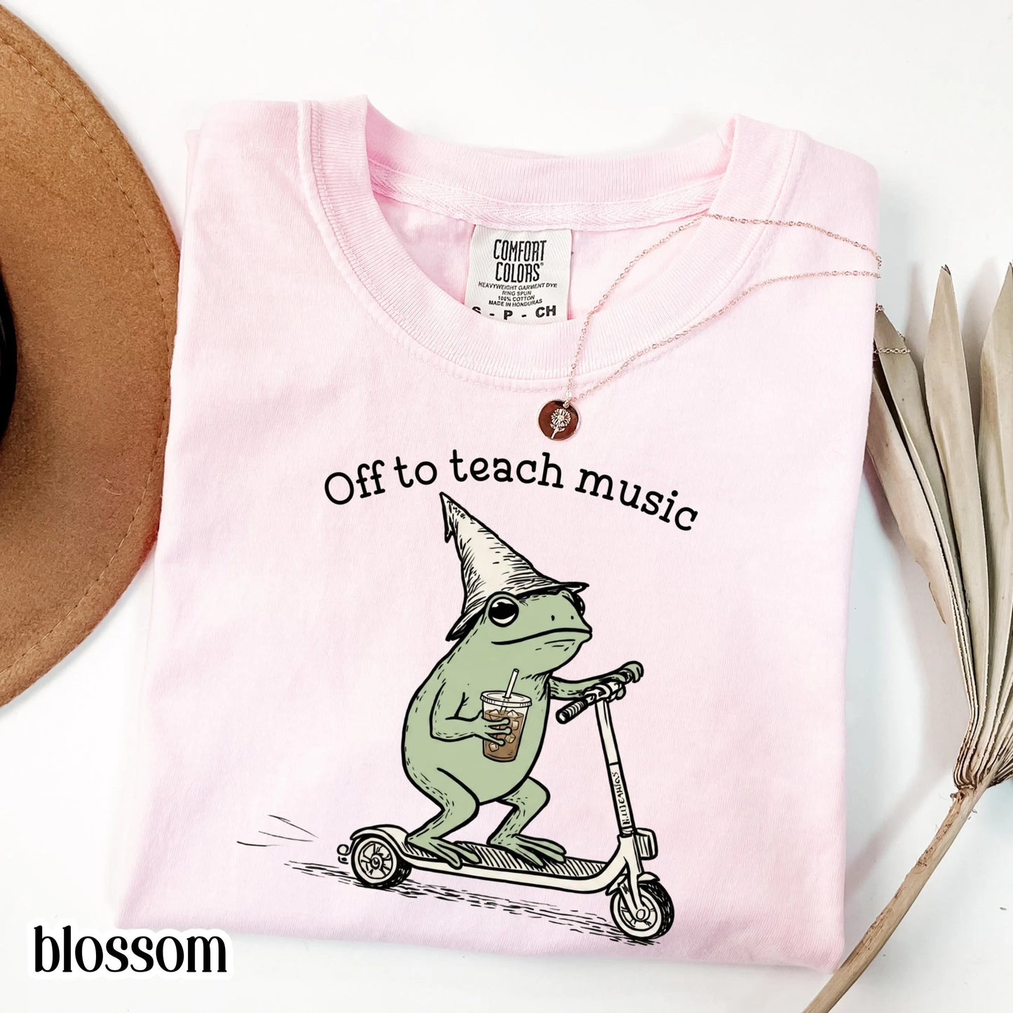 Comfort Colors® Music Teacher Shirt Funny Chorus Teacher Back to School T-shirt Silly Off To Piano Frog Iced Coffee Tee Cute Band Teacher