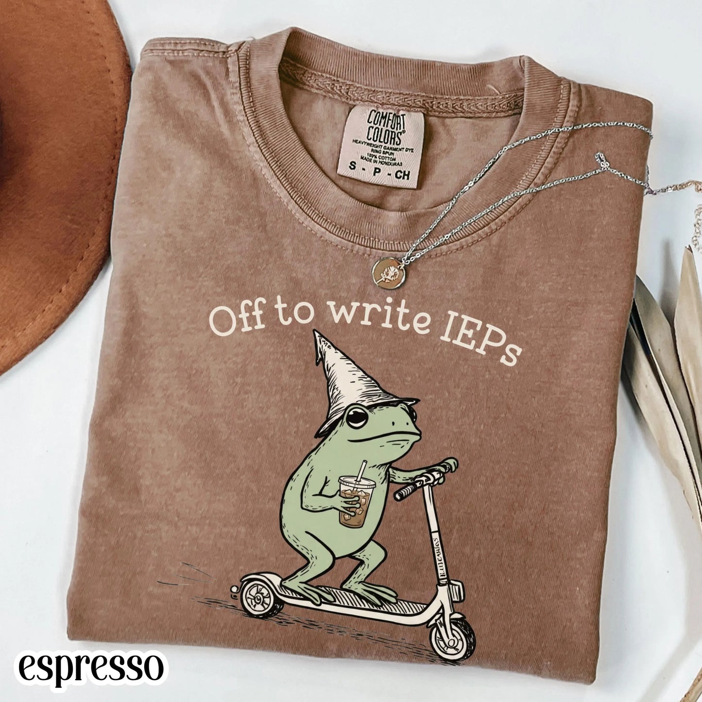 School Psychologist Comfort Colors® Shirt Special Education Counselor Tshirt IEP Tee Frog Scooter Gift For SPED Inclusion Teacher Language