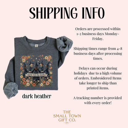 Girls Will Be Witches Floral Boho Sweatshirt
