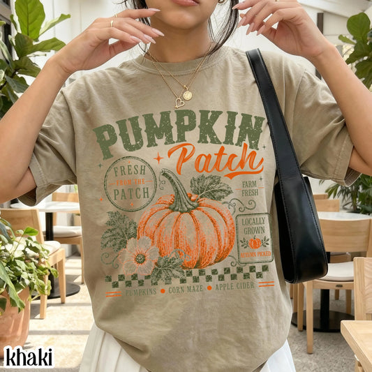 Retro Pumpkin Patch Comfort Colors Tee