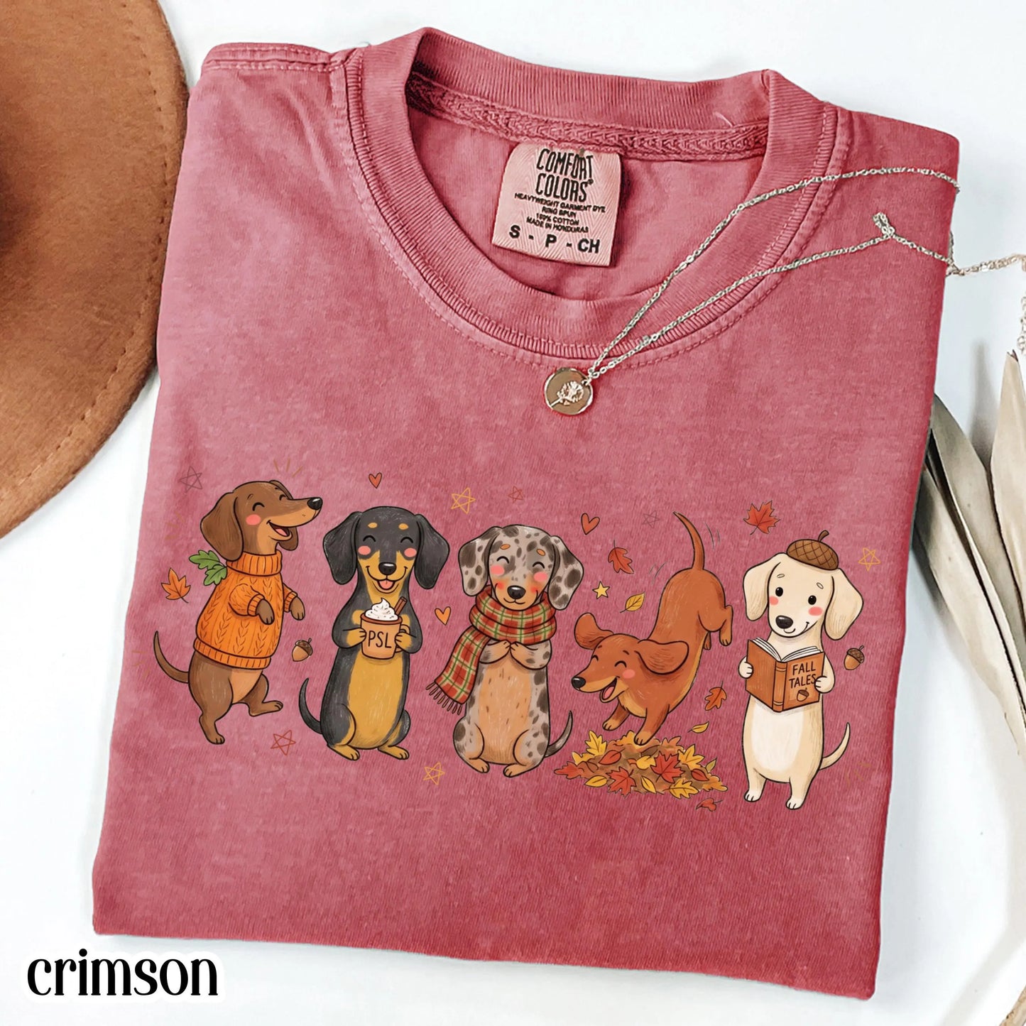 Cozy Season Dachshund Fall Comfort Colors Tee