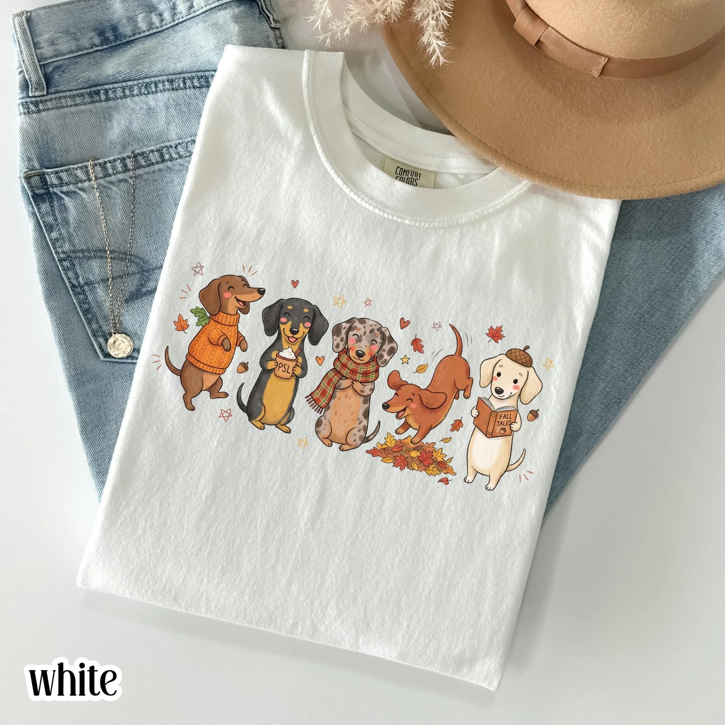 Cozy Season Dachshund Fall Comfort Colors Tee