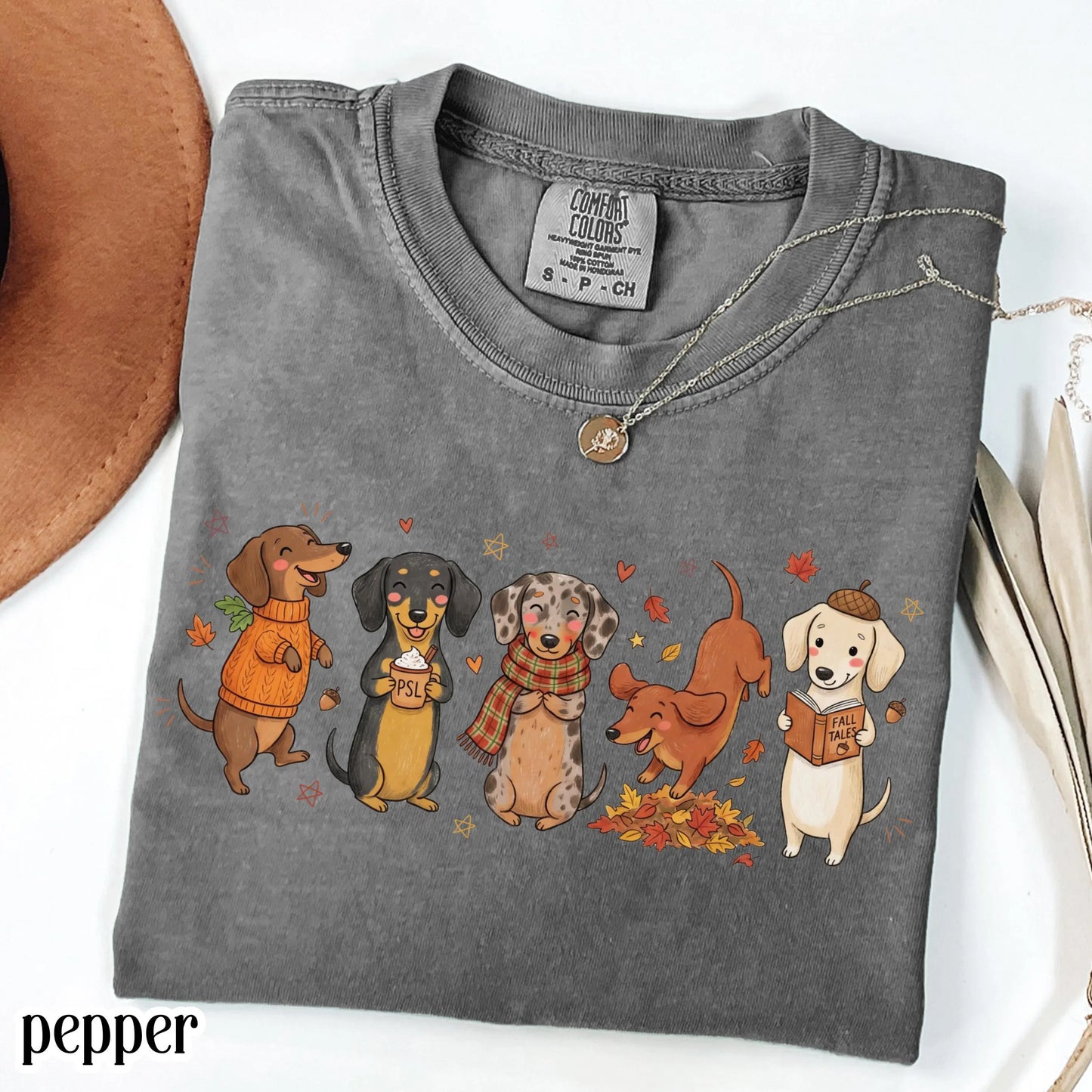 Cozy Season Dachshund Fall Comfort Colors Tee