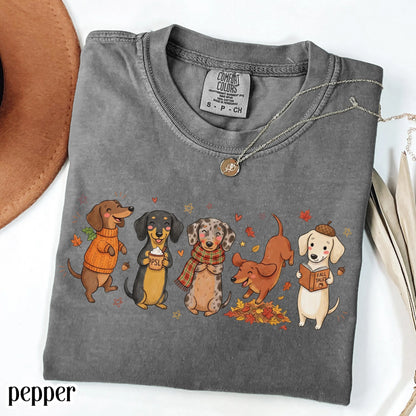 Cozy Season Dachshund Fall Comfort Colors Tee