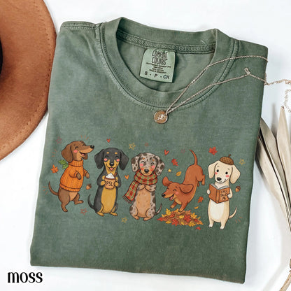 Cozy Season Dachshund Fall Comfort Colors Tee