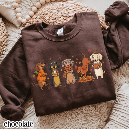 Cozy Season Dachshund Fall Sweatshirt