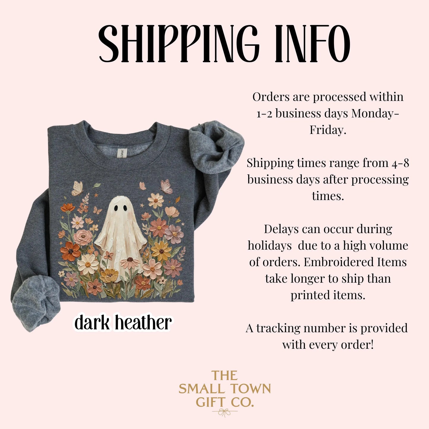 Floral Boho Ghost Fall Sweatshirt
