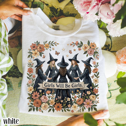 Girls Will Be Witches Floral Boho Sweatshirt