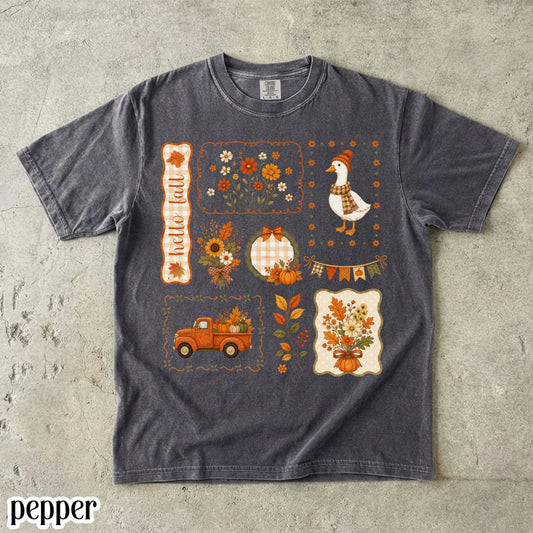 Vintage Pumpkin Patch Goose Comfort Colors Tee