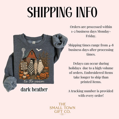 Tis The Season Spooky Farm Ghost Sweatshirt